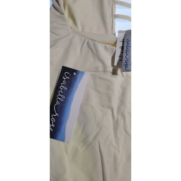 ISABELA ROSE ONE PIECE SWIMSUIT WOMENS COLOR BEIGE SIZE SMALL - Picture 5 of 9